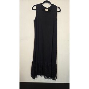 LOGO by Lori Goldstein Shift Dress With Lace Trim